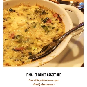 SAUSAGE BROCCOLI RICE CASSEROLE