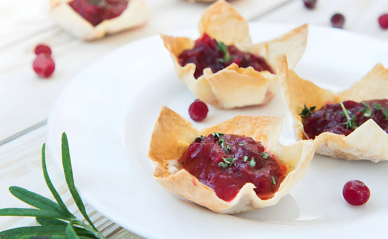 Brie & Cranberry tart