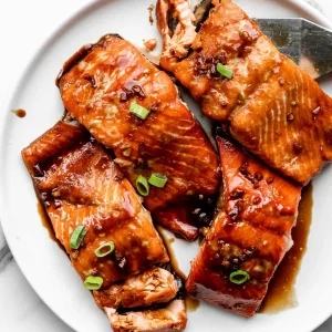 Addictive Sweet, Spicy, Roasted Salmon