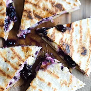 Brunch Blueberry Quesadilla