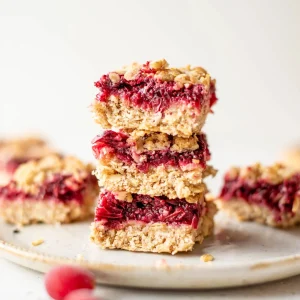 Cranberry Oat Crumble Squares